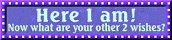 here i am now what are your other 2 wishes