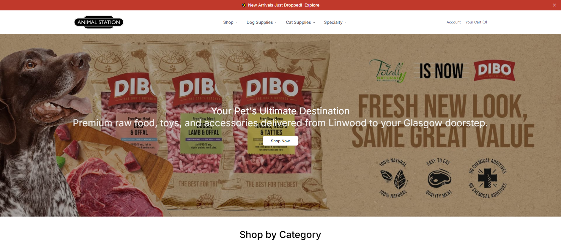Stored capture of animalstationglobal.shop