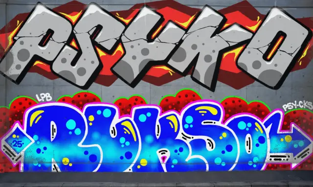 Graffiti artwork by Zkur