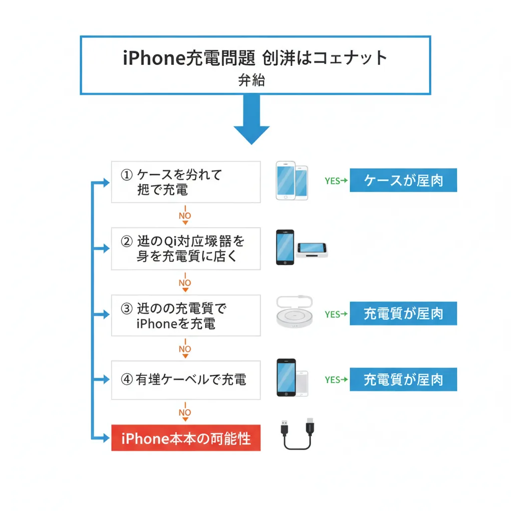 MagSafeステッカーを剥がした後に充電できない原因と対処法｜順に試す切り分け手順 – 画像5