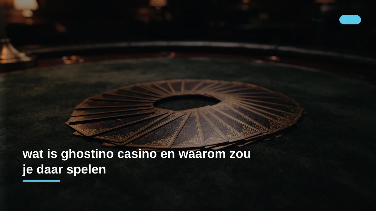 wat is ghostino casino en waarom zou je daar spelen