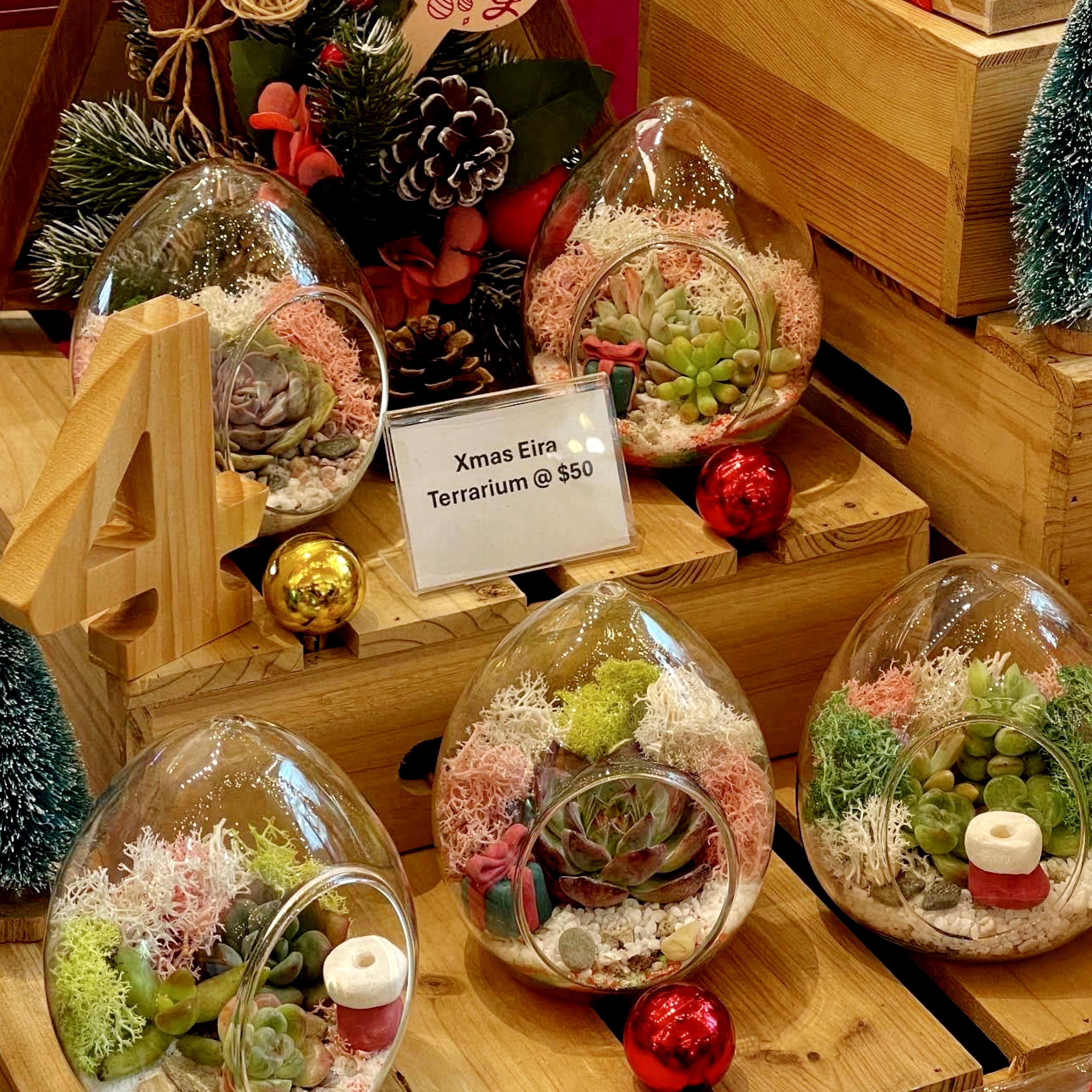 Preserved flower bouquets at The Green Capsule PLQ Mall