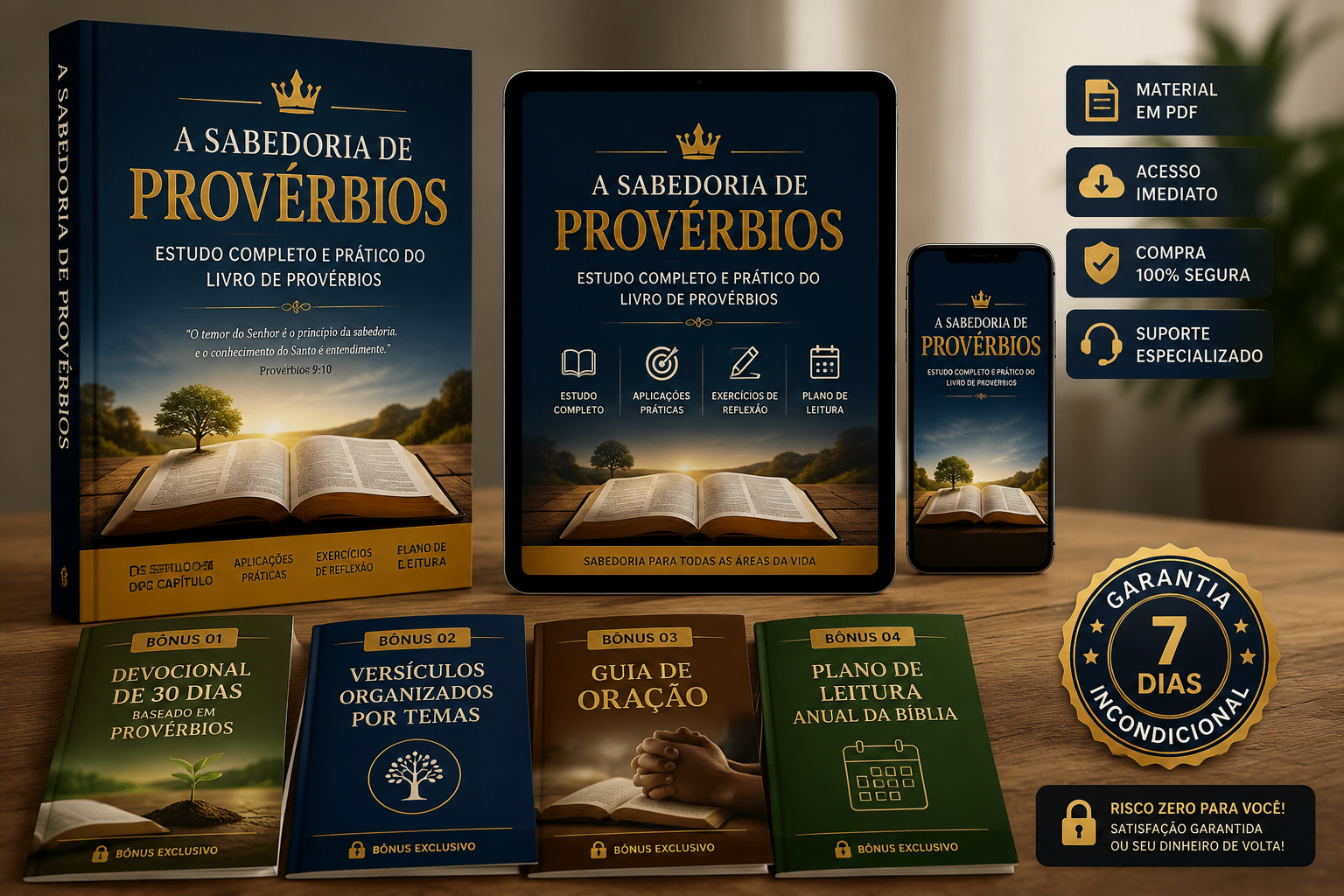 A Sabedoria de Provérbios - Capa do Livro Digital