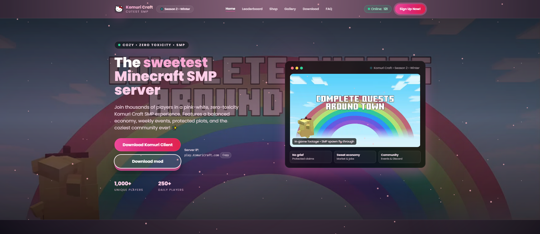 Screenshot of nekosmp.org