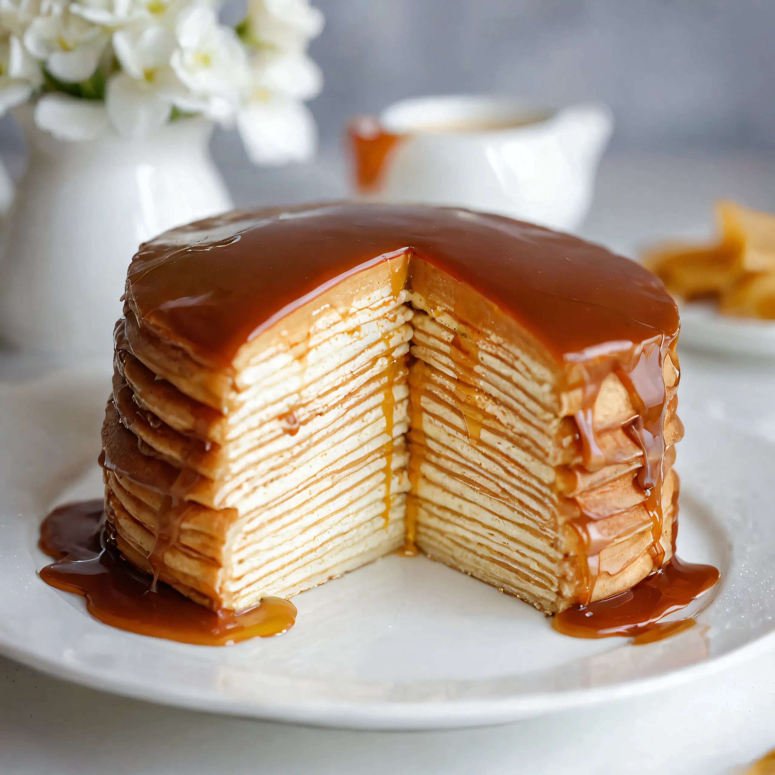 Caramel Vanilla Mille-Crepe Cake Formula