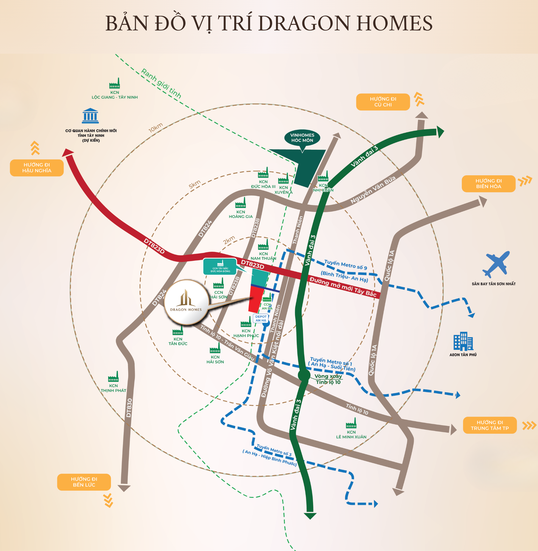 Sơ đồ vị trí Dragon Homes