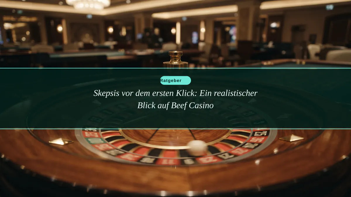 Skepsis vor dem ersten Klick: Ein realistischer Blick auf Beef Casino
