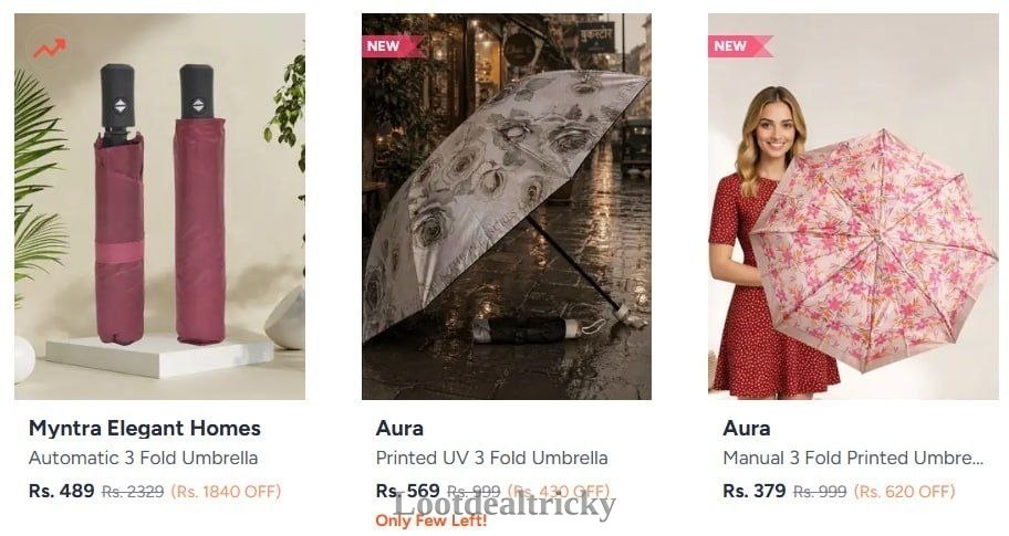 Umbrella Starting At – Fantastic Price Cut @ ₹369