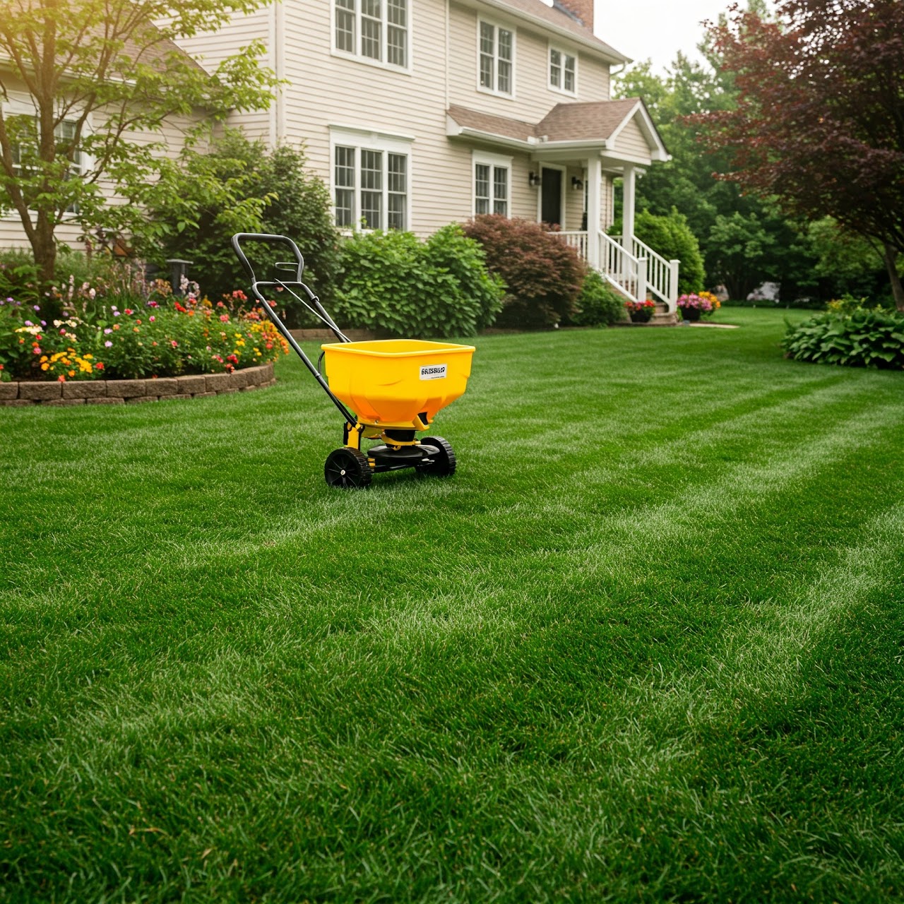 Well maintained lawn