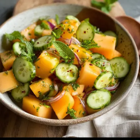 Cantaloupe Cucumber Mint Salad: Refresh Your Summer Meals
