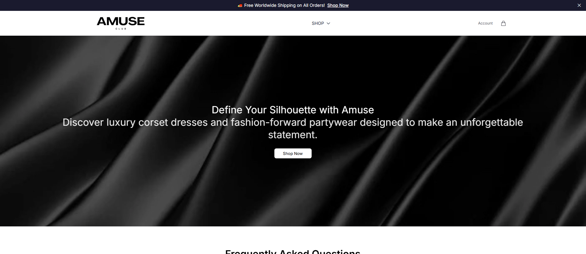 Stored capture of amuseclubstore.shop