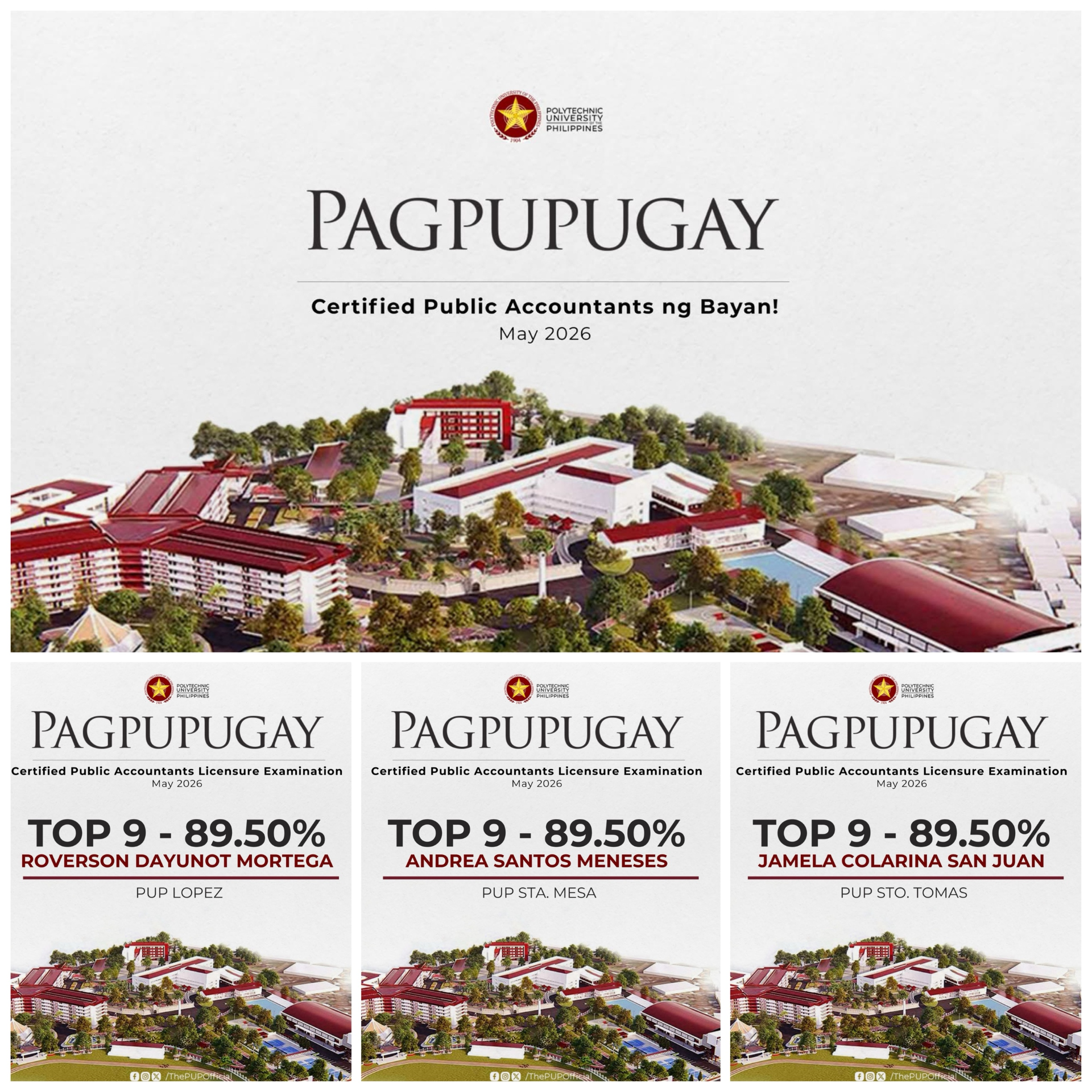 Three Accountancy Graduates Place 9th in May 2026 CPA Licensure