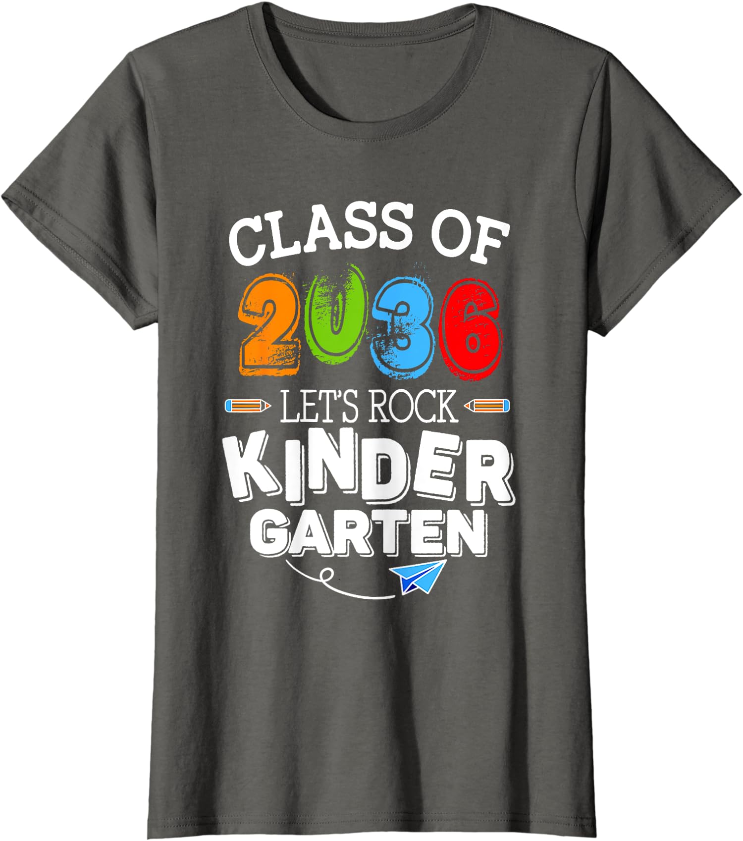 Class Of 2036 Let's Rock Kindergarten School Gift Ladies' Crewneck