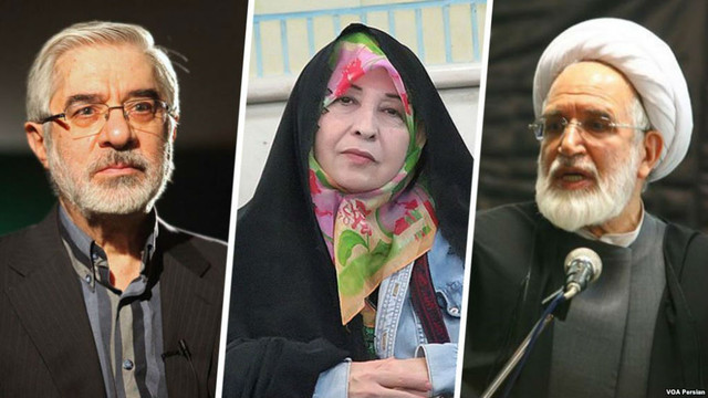 میرحسین موسوی، زهرا رهنورد، مهدی کروبی