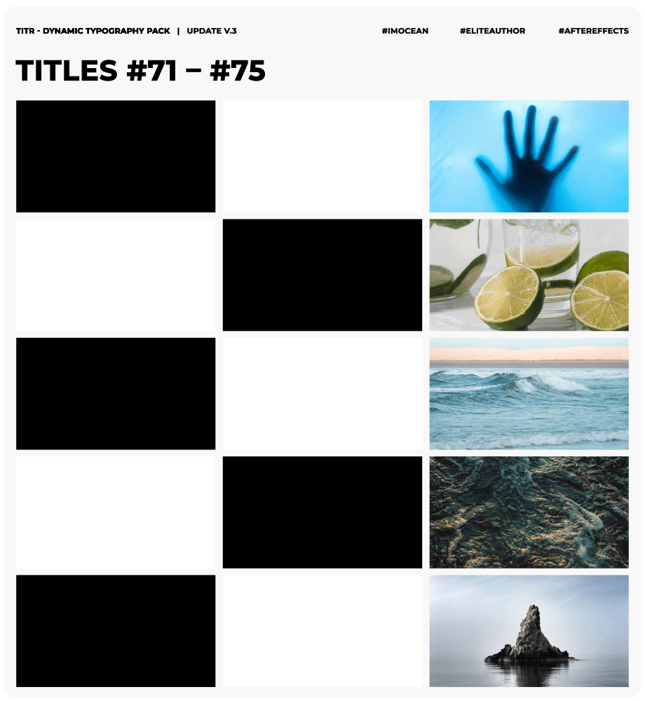 TITR | Dynamic Typography Pack - 22