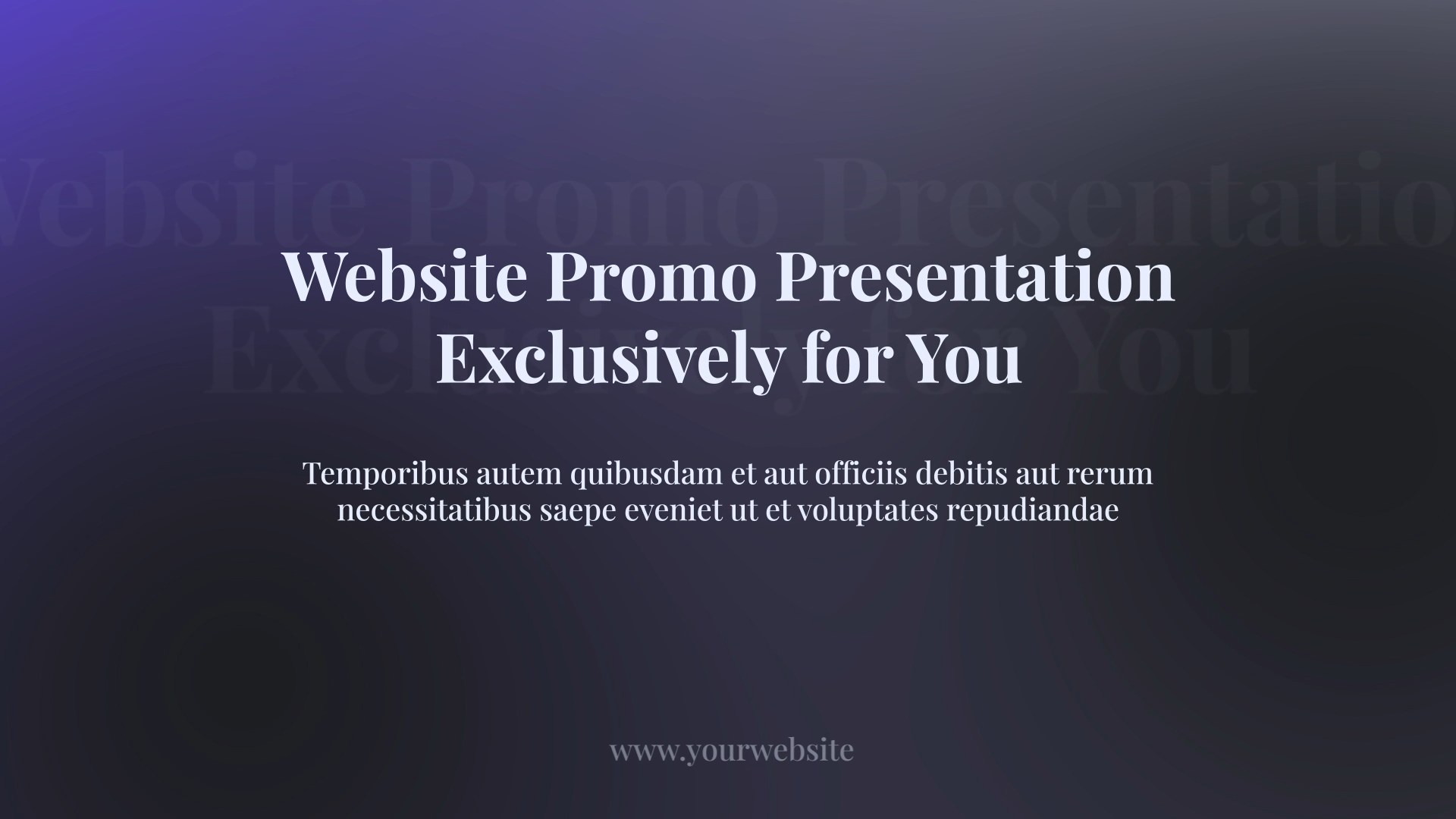 Website Promo Web Presentation Website Promo Web Presentation