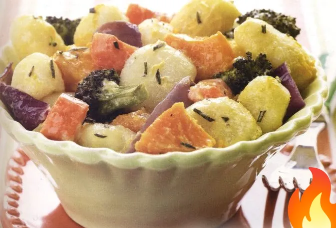 Постер Ньокки с печеными овощами