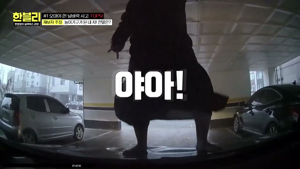 한블리 주차장 차량파손 추가 캡처 3