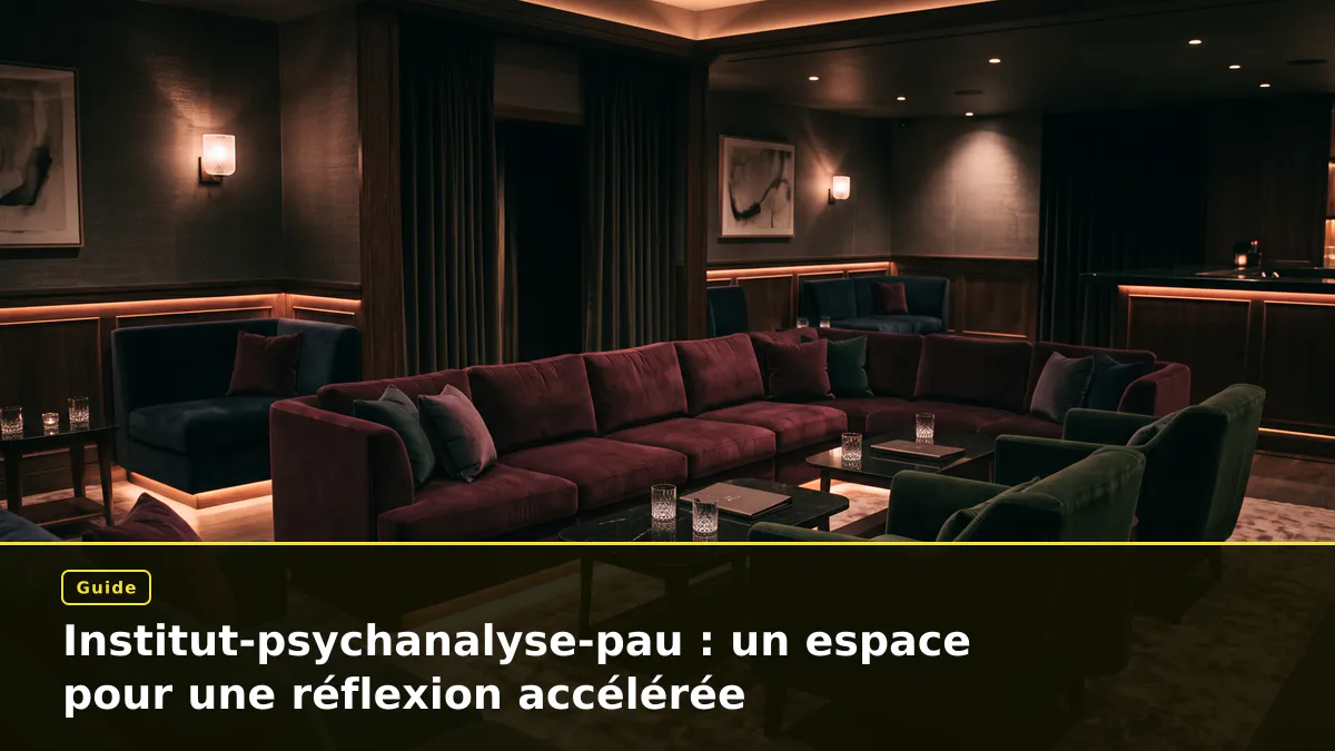 Institut-psychanalyse-pau : un espace pour une réflexion accélérée