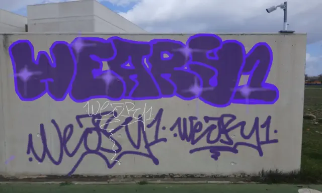 Graffiti artwork by DECAY