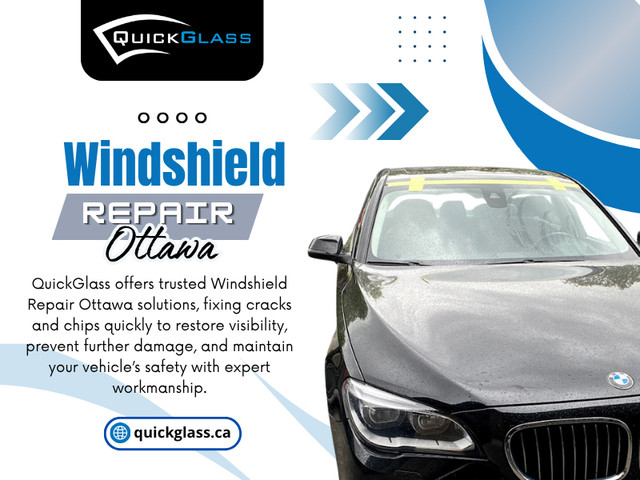 A damaged windshield should never be treated as a problem that can wait indefinitely. Small chips often become larger cracks, especially when exposed to changing weather, road vibrations, and everyday driving conditions. Taking quick action after noticing damage gives you more repair options and often reduces long-term costs. In many situations, prompt Windshield repair Ottawa is all that's needed to prevent further deterioration.

Related Link: https://quickglass.ca/windshield-replacement-ottawa/

Address: 65 Bentley Ave Unit 13, Nepean, ON K2E 8B4, Canada
Phone: +16132650544

Read Our Blogs:
https://quickglassottawa.wixsite.com/quickglass/post/car-windshield-repair-ottawa
https://quickglassottawa.medium.com/ottawa-mobile-windshield-repair-a66d1fd7c6d6
https://quickglassottawa.mystrikingly.com/blog/mobile-windshield-replacement-ottawa

More Links:
https://litelink.at/quickglass
https://tawk.to/quickglass
https://disqus.com/by/quickglass/about/