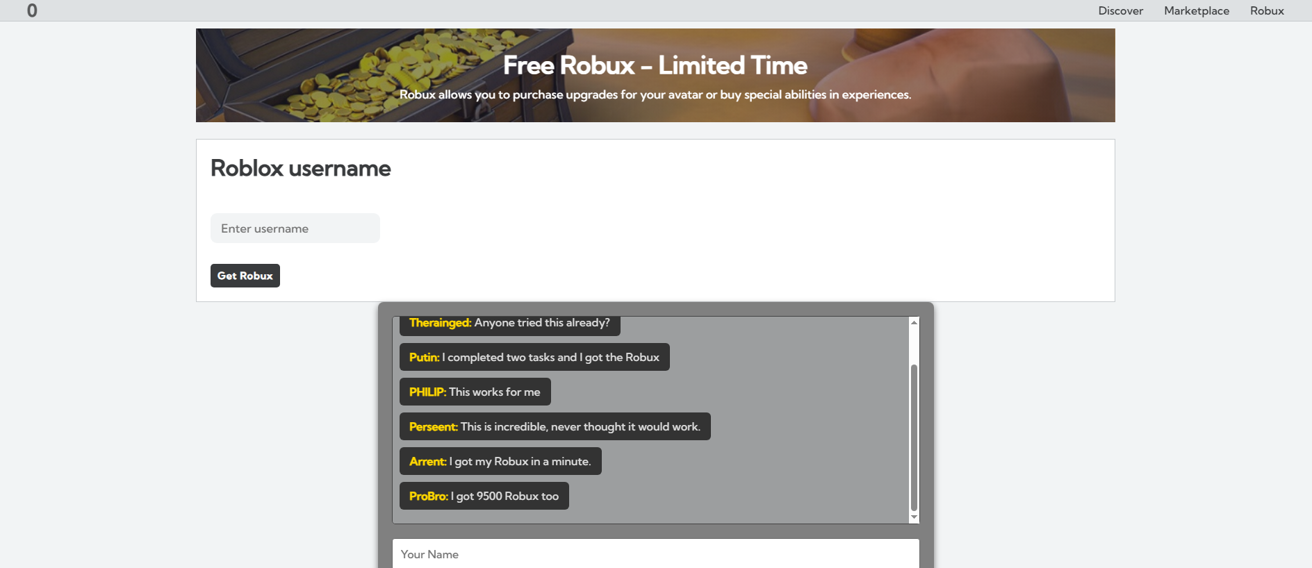 Forensic screenshot of [REDACTED] showing the phishing page layout