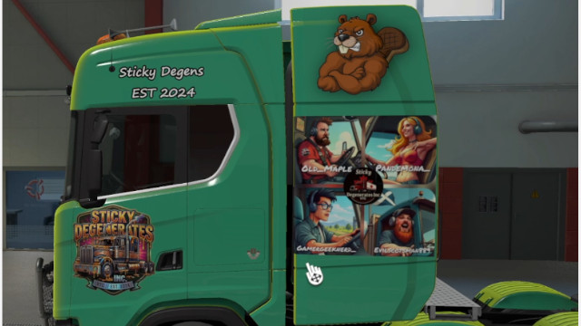 Sticky Degerates Inc Skin for Scania S