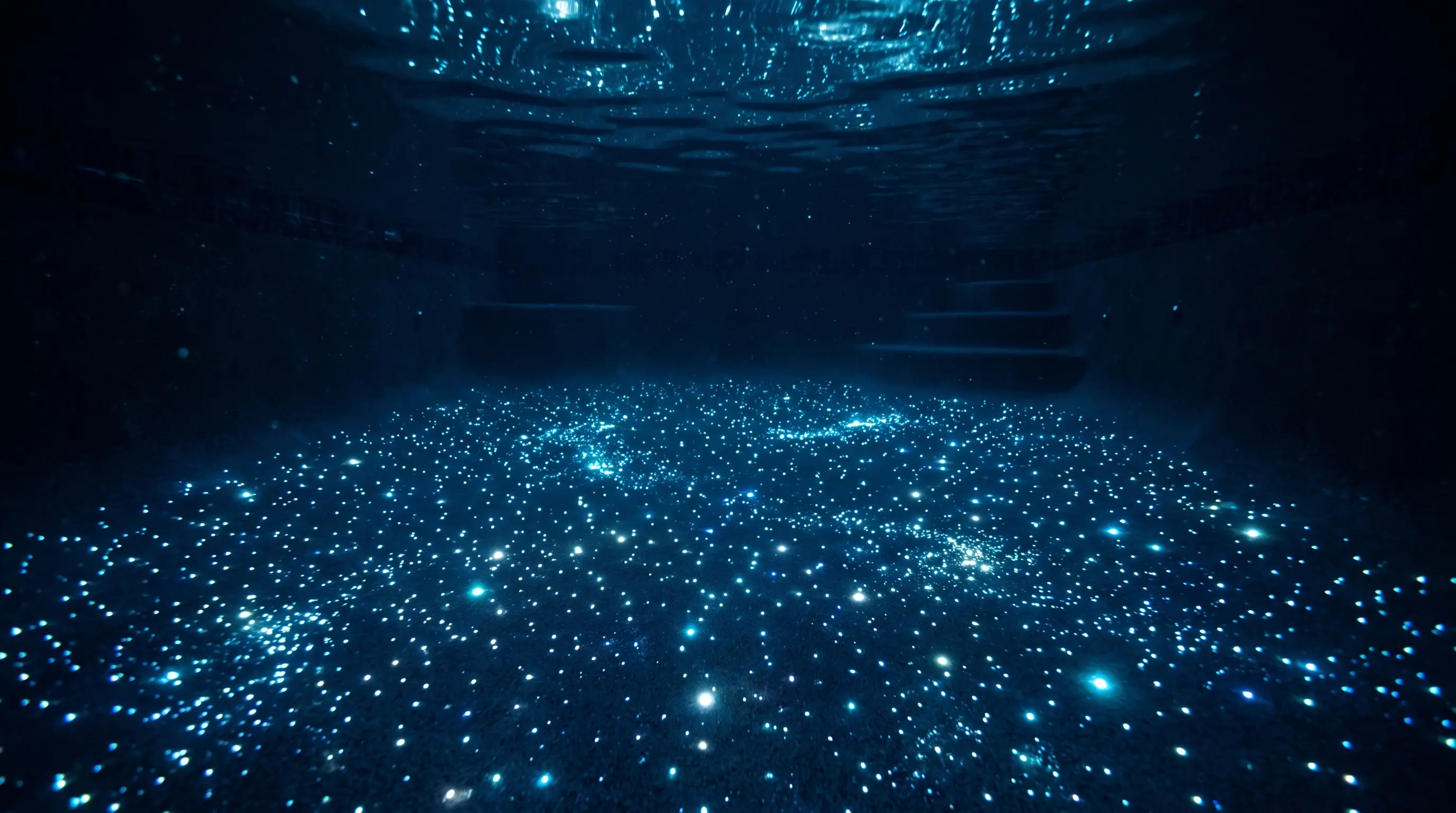 Starry Night Fiber-Optic Pool Floors