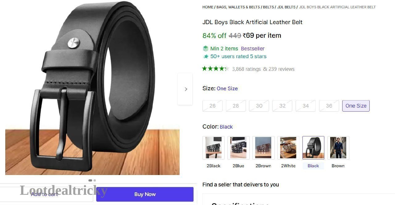 Artificial Leather Belt – Just ₹69 | Best Deal