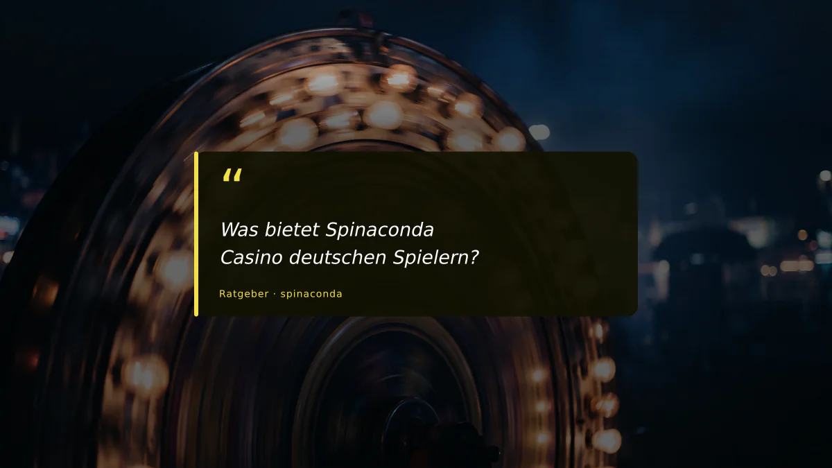 Was bietet Spinaconda Casino deutschen Spielern?