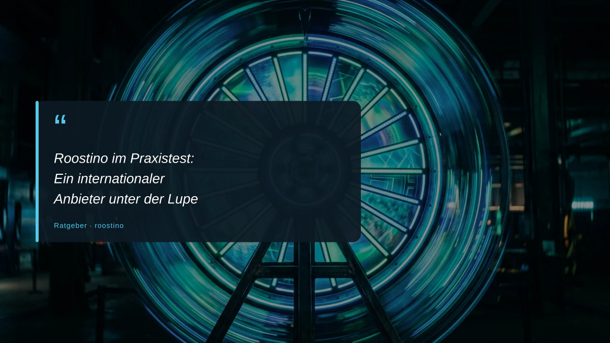 Roostino im Praxistest: Ein internationaler Anbieter unter der Lupe