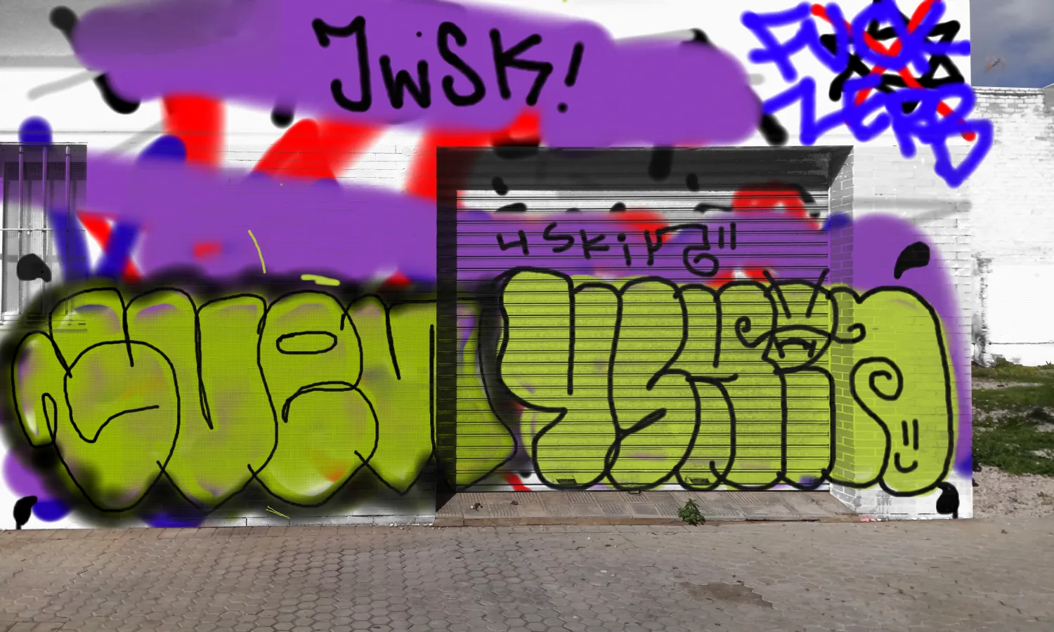 Graffiti artwork by 4skin310allcitys