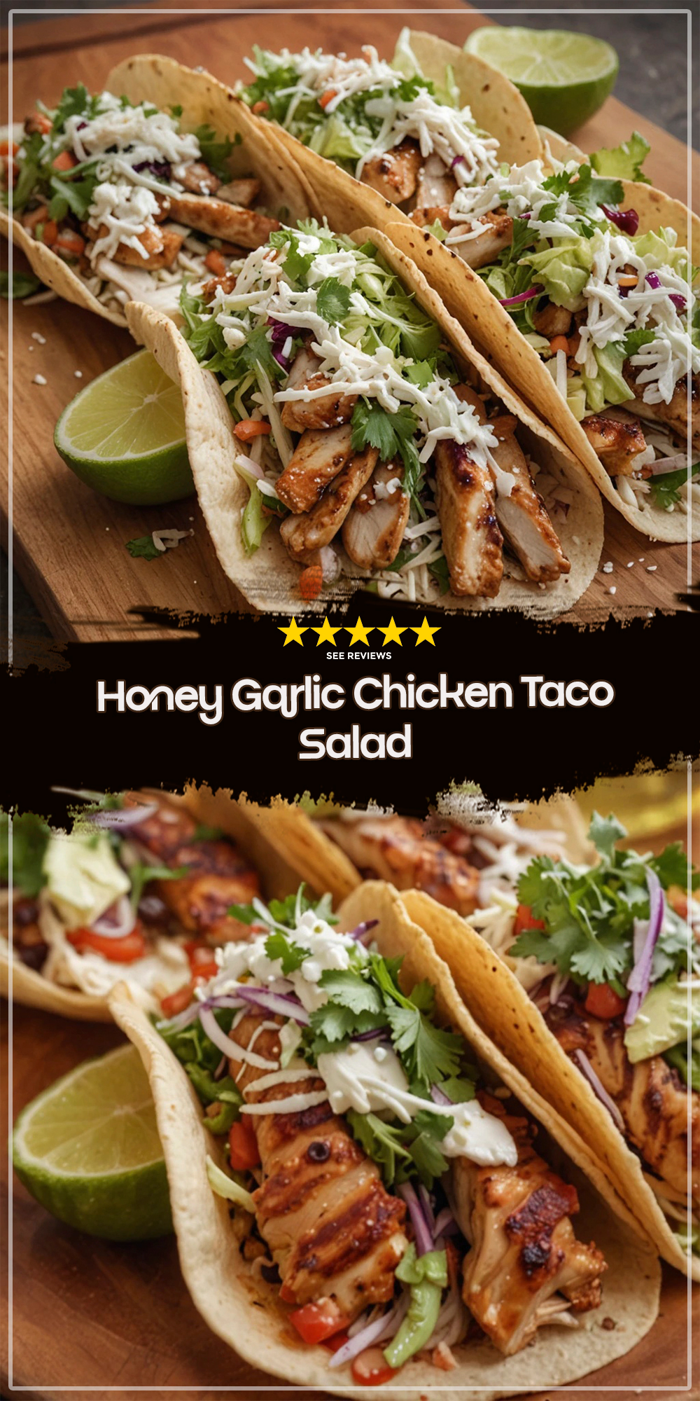 Honey Garlic Chicken Taco Salad