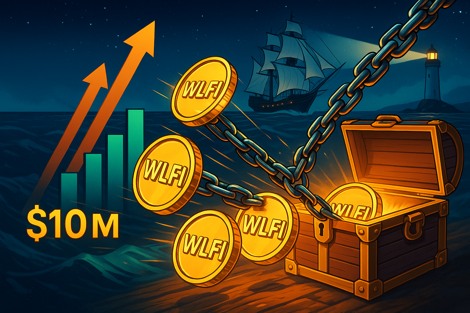 Visual representation of World Liberty Financial's WLFI token buyback activity