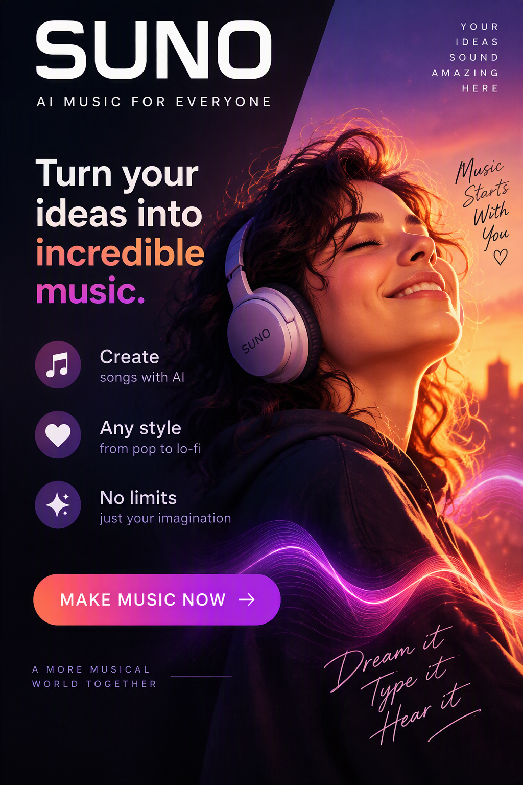 Suno AI - make music with AI