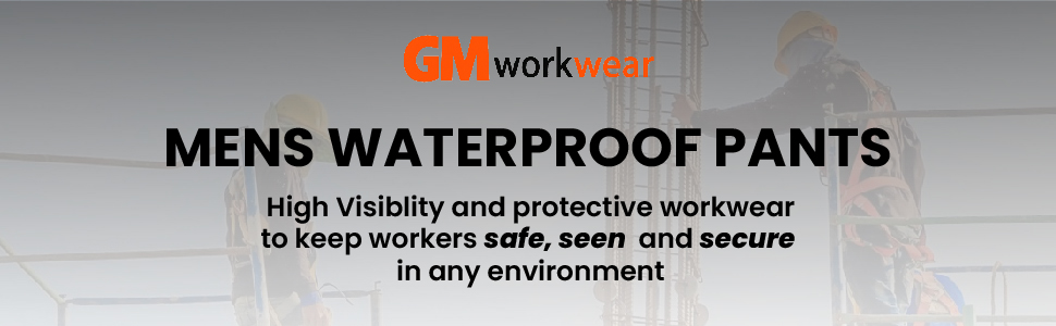 GM Workwear Waterproof Softshell Work Trousers