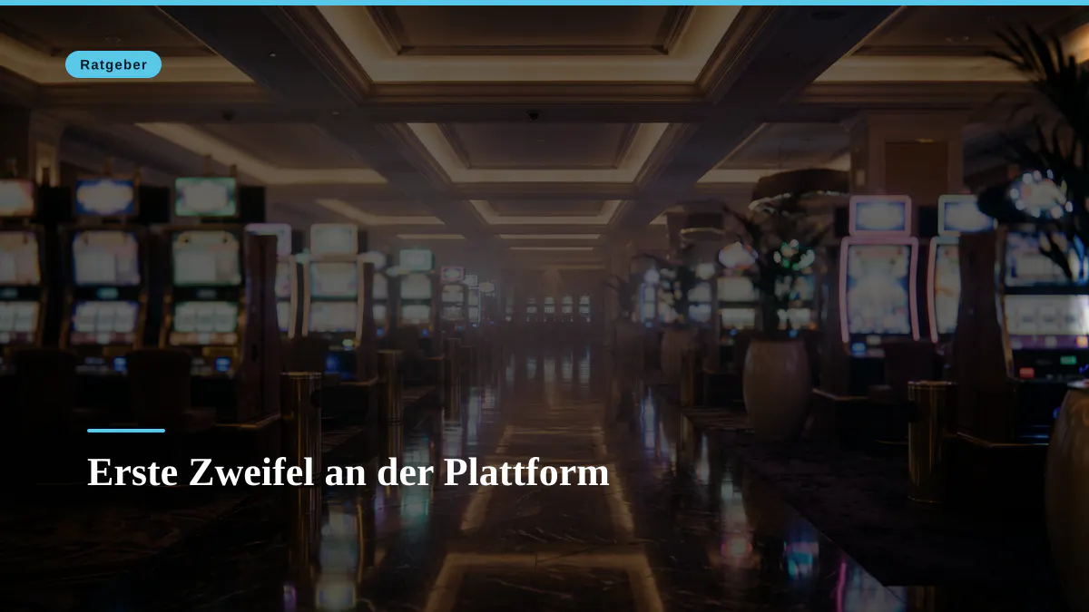 Erste Zweifel an der Plattform