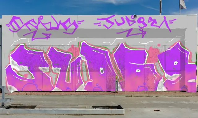 Graffiti artwork by TRUS