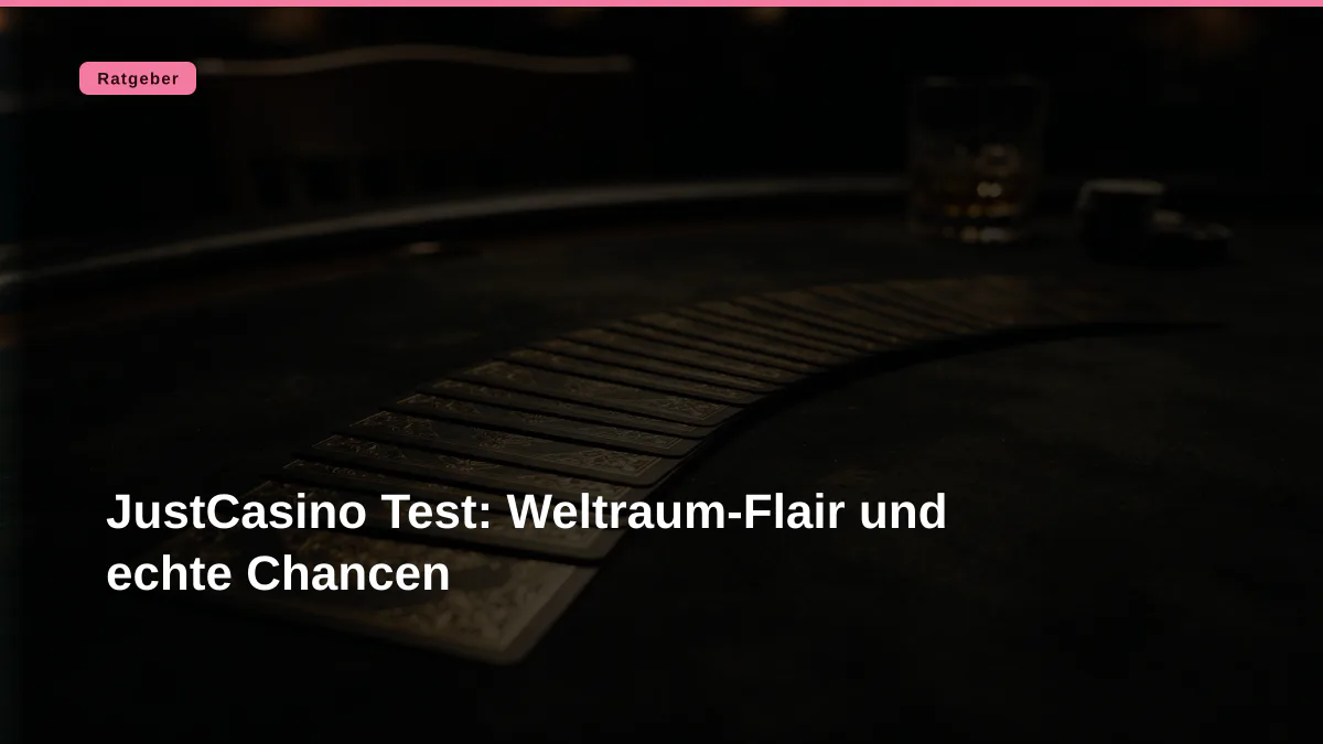 JustCasino Test: Weltraum-Flair und echte Chancen