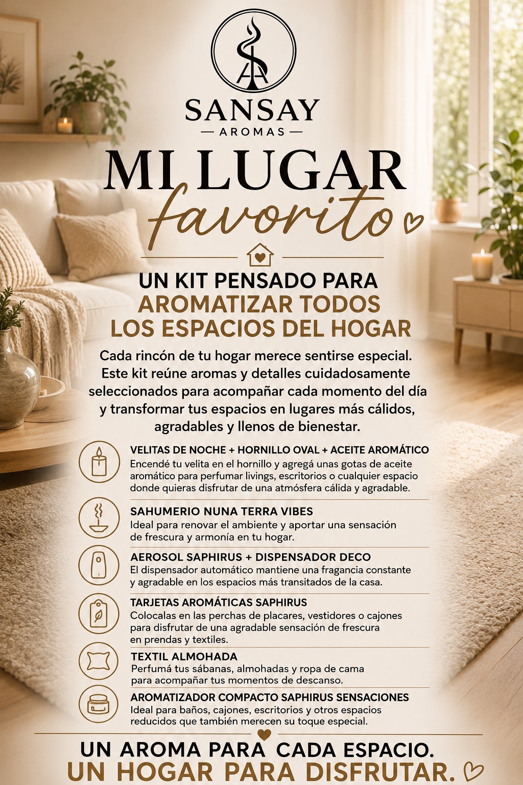 Contenido del Kit Mi Lugar Favorito