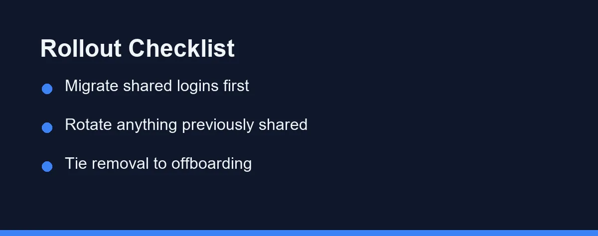 Rollout Checklist