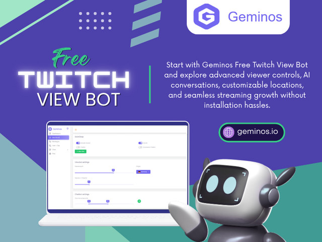 Searching for twitch bots free or free twitch view bot resources is understandable because growing on Twitch takes patience and consistent effort. The most valuable features are those that simplify streaming, improve organization, and help creators spend more time connecting with their audiences.

Read Our Blogs:
https://geminosio.wixsite.com/geminos
https://geminosio.weebly.com
https://geminosio.mystrikingly.com/blog/twitch-bots-free

More Links:
https://beacons.ai/geminosio
https://www.buzzfeed.com/geminosio
https://www.goodreads.com/geminosio