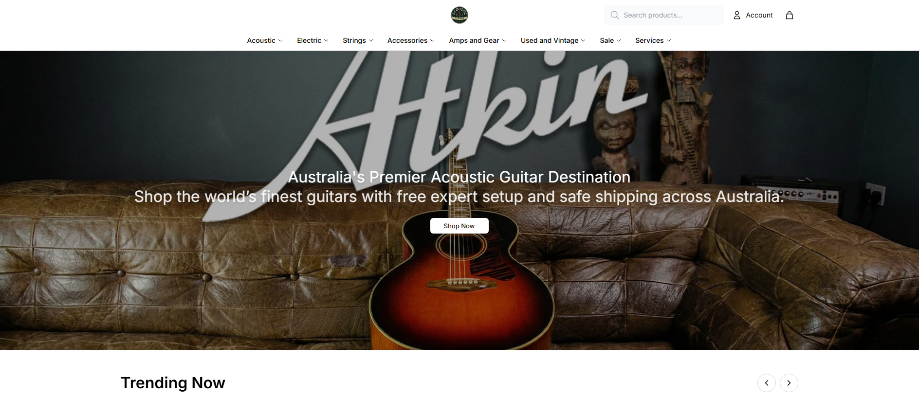 Stored capture of acousticcentrehq.shop