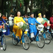 Một số hình ảnh ấn tượng về chương trình Áo dài kết nối Du lịch với Di sản Hà Nội 2024