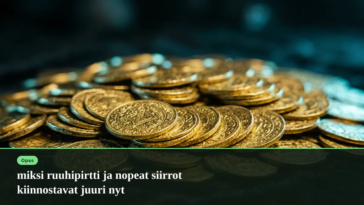 miksi ruuhipirtti ja nopeat siirrot kiinnostavat juuri nyt