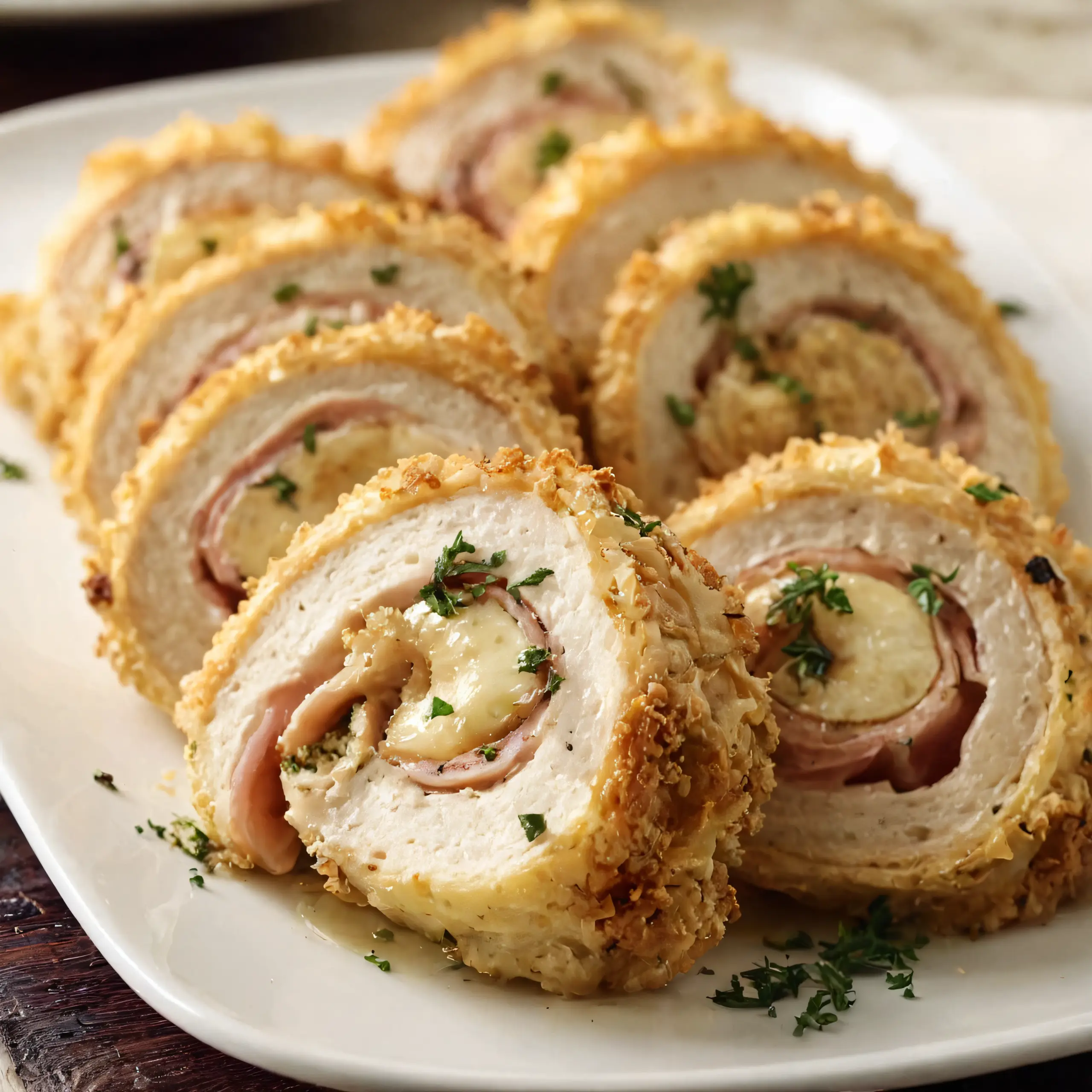 Baked Chicken Cordon Bleu卷Recipe