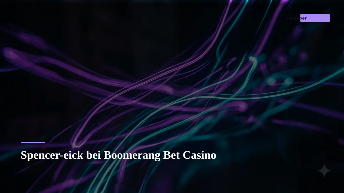 Spencer-eick bei Boomerang Bet Casino