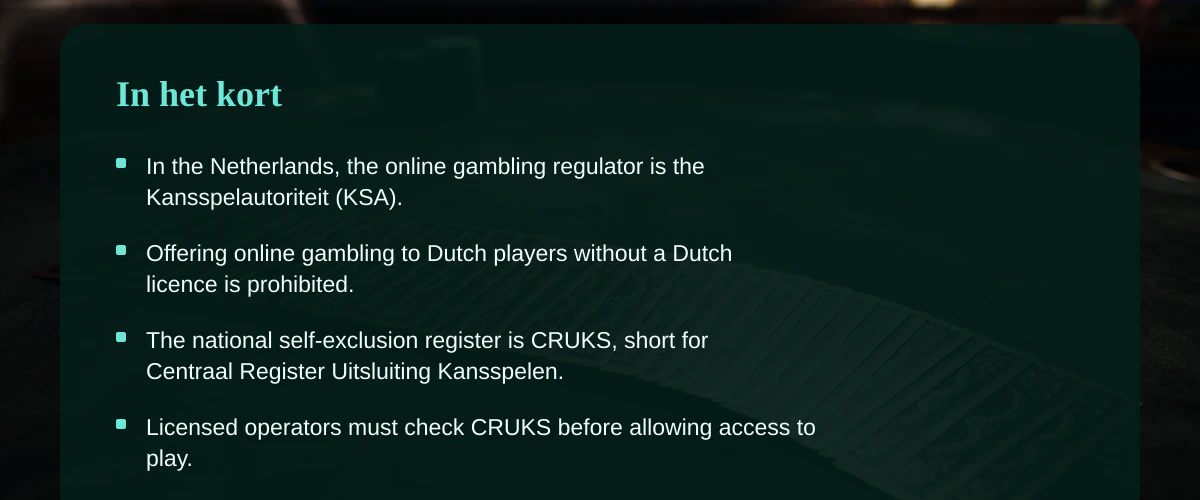Veilig gokken op een legaal online casino in Nederland — In het kort