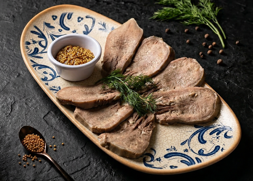 Beef Tongue With Mustard dish