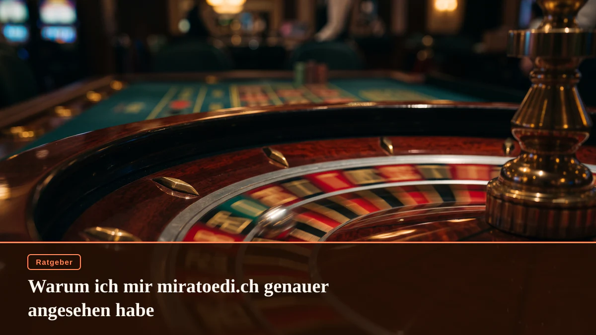 Warum ich mir miratoedi.ch genauer angesehen habe